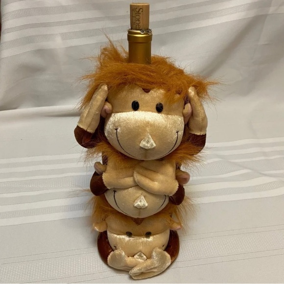 Wine Carry / Gift Bag - “Hear No Evil, See No Evil, Speak No Evil “ NWOT - Picture 3 of 3